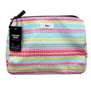 SCOUT Bags Packin' Heat Zippered Makeup Bag Good Vibrations NEW
